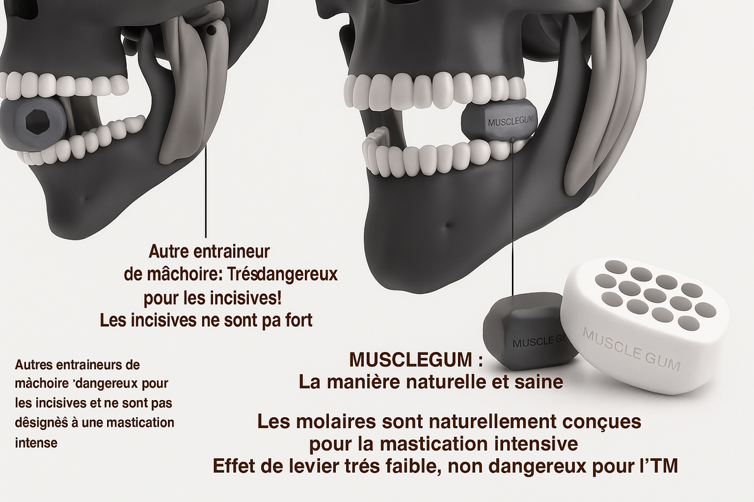 Pourquoi FaceGum™ est plus sûr et plus efficace que les autres entraîneurs de mâchoire