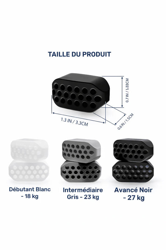 FaceGum™ – Jaw Trainer (Pack 6) + Gua Sha