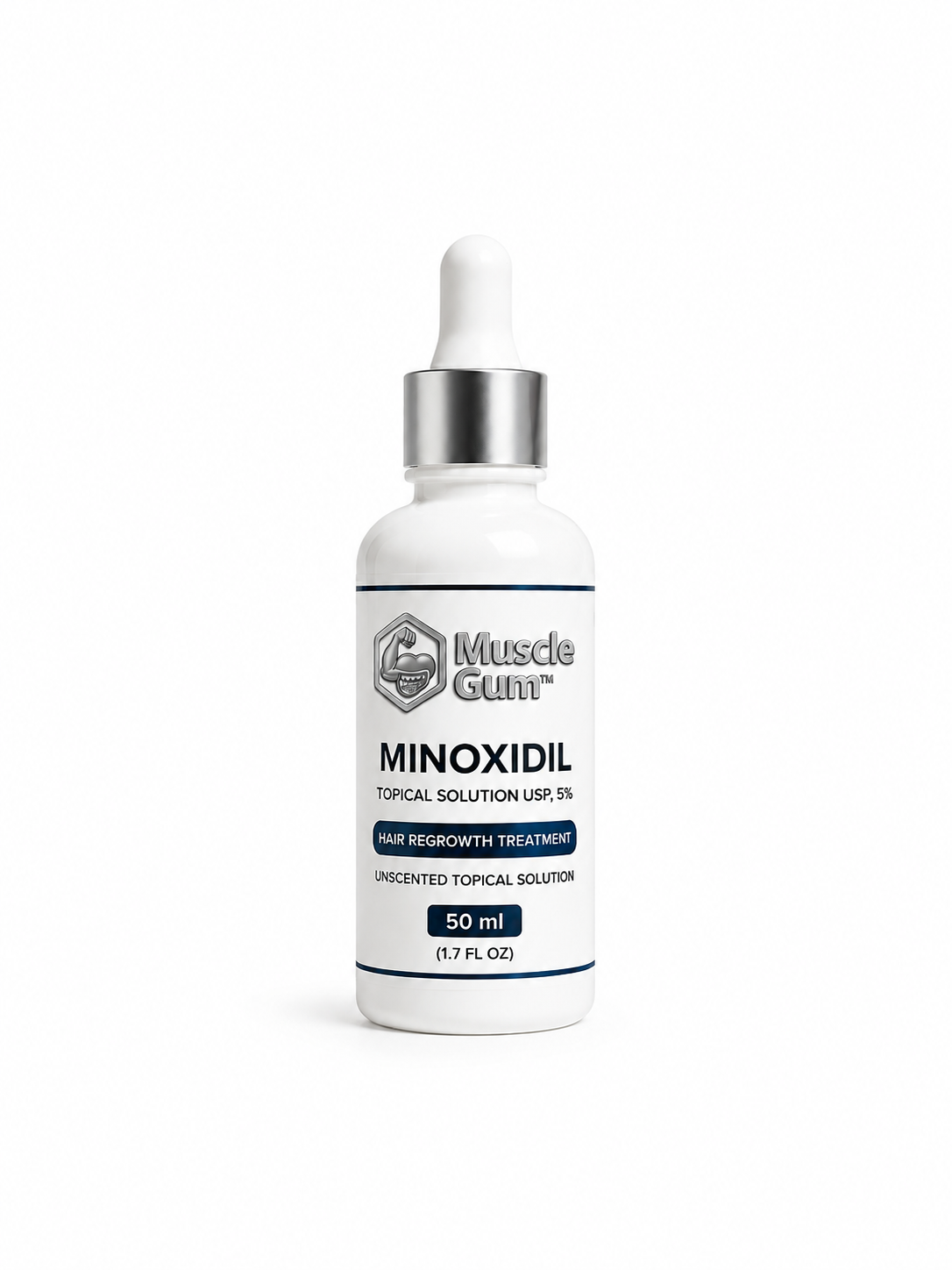 Pack Repousse Barbe & Cheveux MuscleGum™ | Minoxidil 5% 50ml + Derma Roller 540 aiguilles