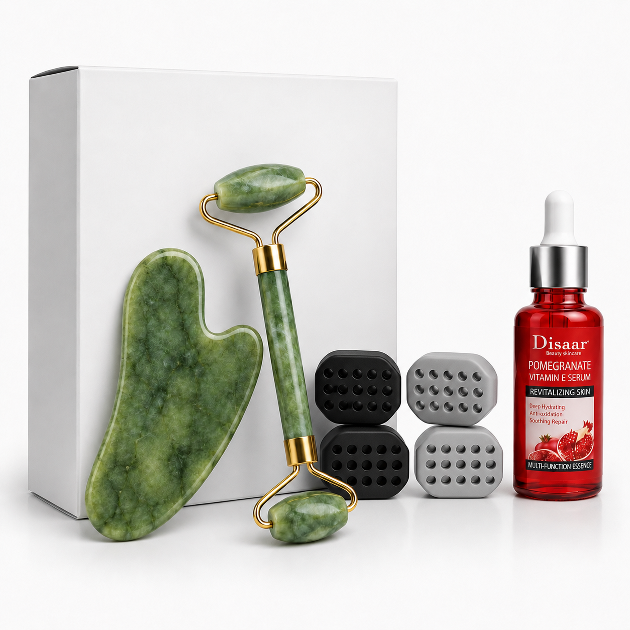 Pack FaceGum 4 Gums + Guasha + Roller + Sérum